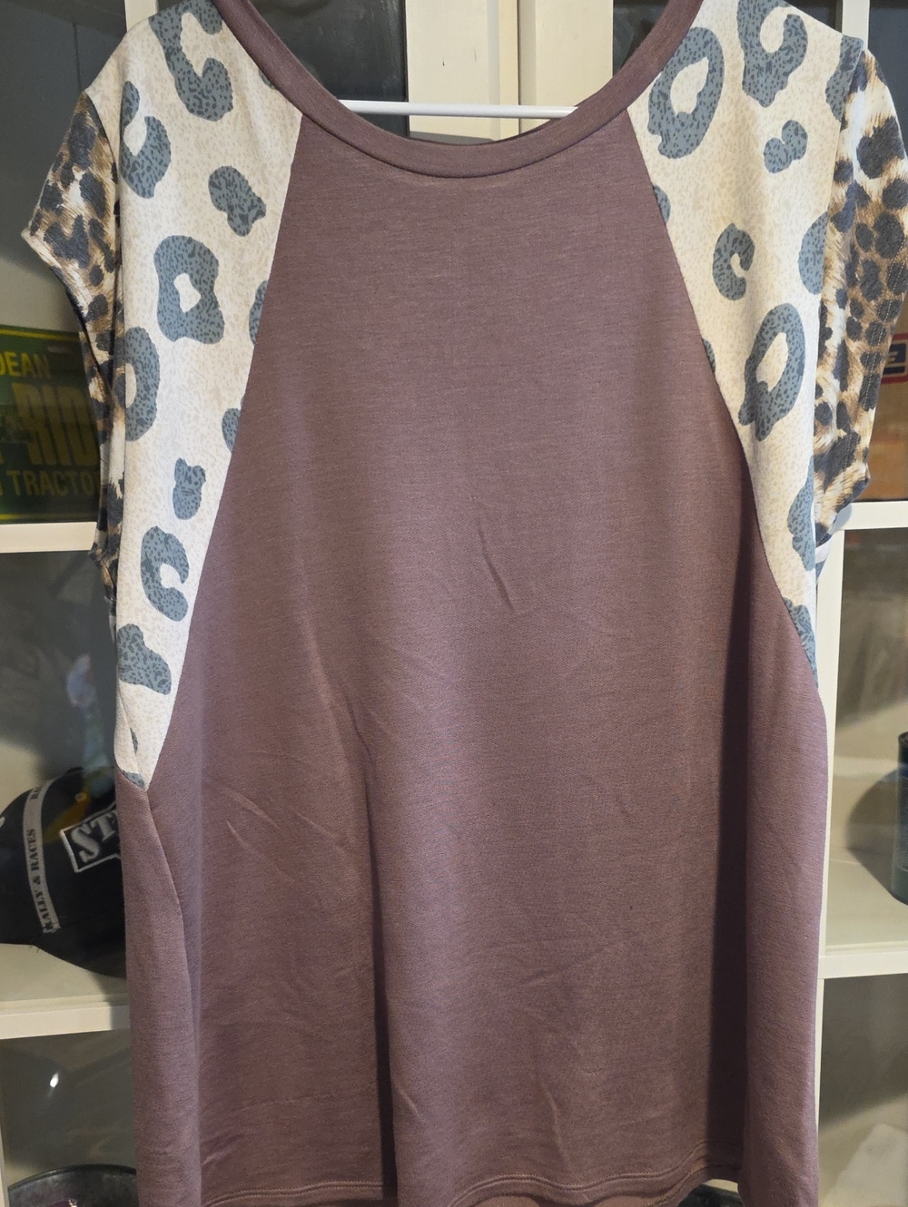 Brown Short Sleeve Top